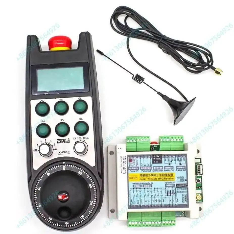 large gantry milling machine XWGP handwheel with emergency stop wireless suitable for Siemens Fanuc Haas 6 customizable buttons
