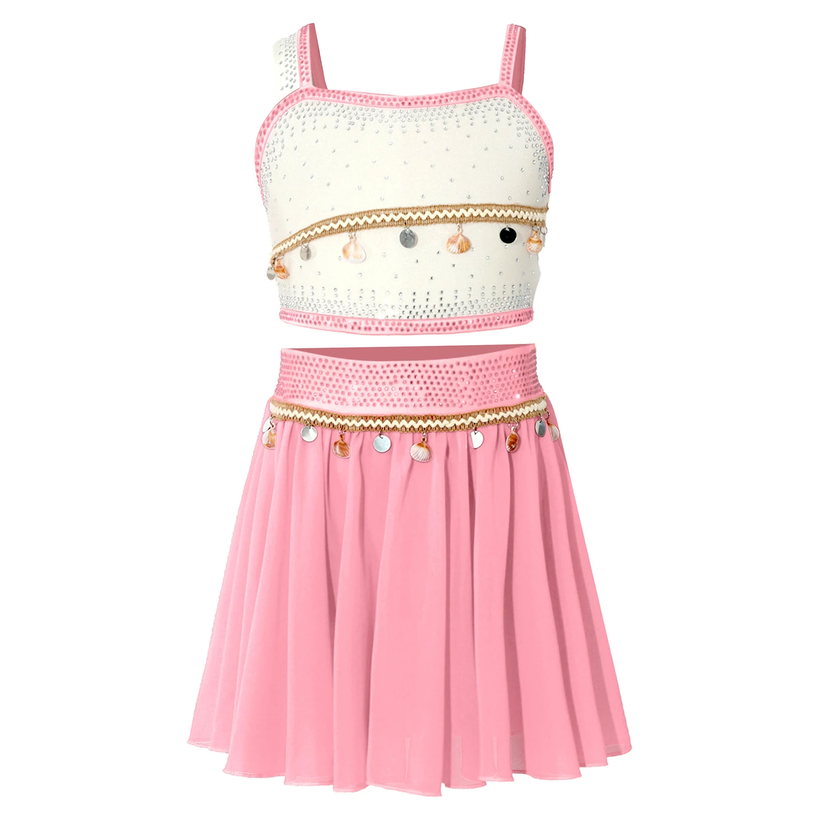 

Kids Girls Ballet Dance Sets Princess Dress Up Cosplay Costume Dance Performance for Latin Jazz Dance Royal Ball Performance