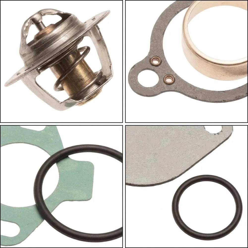 Engine Thermostat Kit Compatible with For Mercruiser For 4.3 5.0 5.7 7.For 4 8.2 - Construction for Marine Use