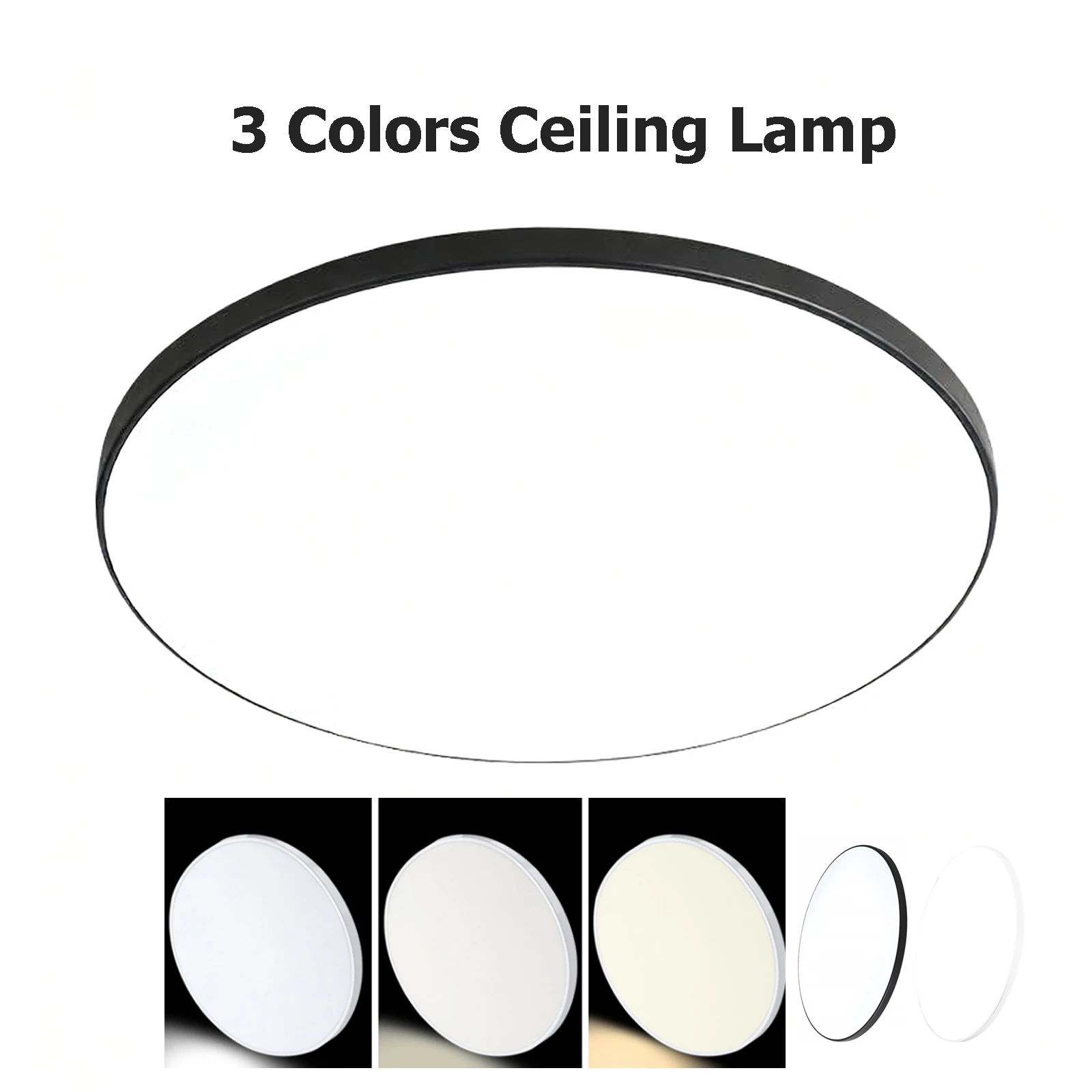 

Светодиодный потолочный светильник 18 Вт 220 В Современные потолочные светильники 3 цвета Сменный водонепроницаемый пылезащитный светильник с тремя доказательствами для кухни, спальни