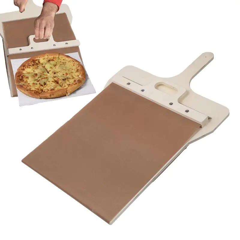 

Pizza Spatula for Oven Sliding Pizza Peel for Outdoor Pizza Oven with Hang Hole Lightweight Kitchen Utensils Non-Stick Kitchen