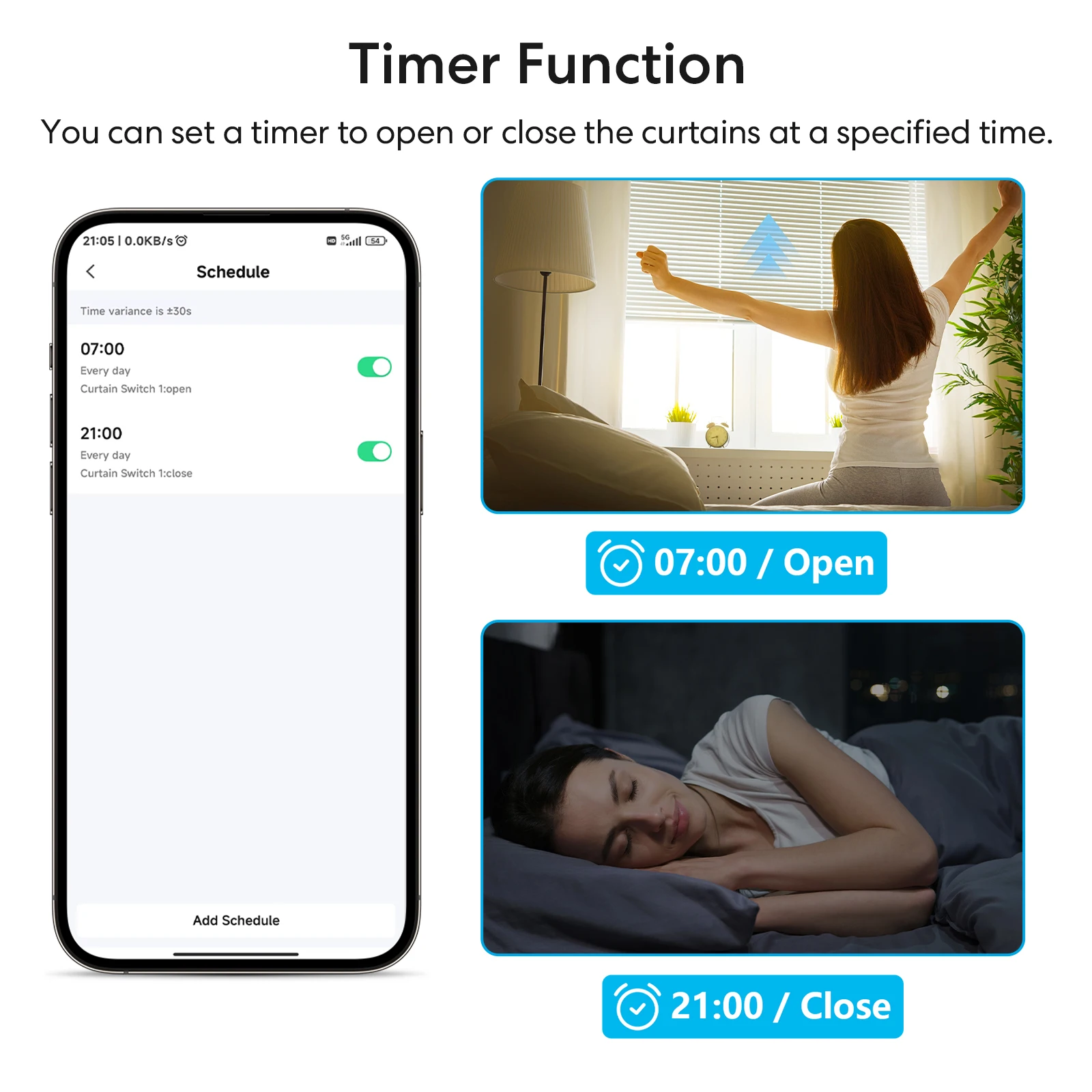 Tuya Smart Life WLAN-Vorhangschalter, verbundene Rollläden, Jalousiensteuerung, Motor, Google Home, Alexa, elektrisches Fenster, LoraTap – Detail 4