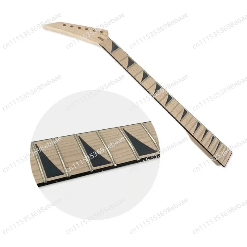 J14-1 Left-Handed Guitar Headstock | Genuine Maple Fretboard for Custom Left-Handed Guitar Builds