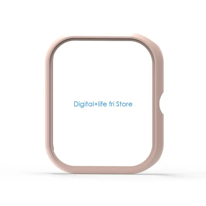 E06D Shockproof Screen Protector Sleeve Hard Case Frame Housing Protective Cover Bumper Shell Compatible for Haylou RS4 Watch
