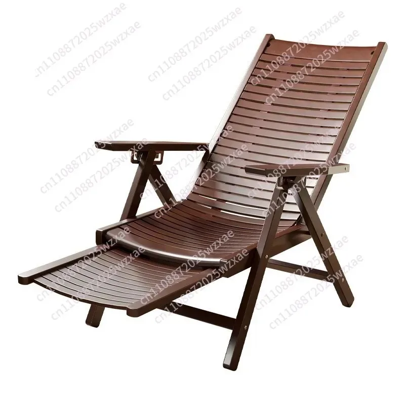 Bamboo recliner lunch break folding  summer bench  household balcony armchair strong and durable leisure chair