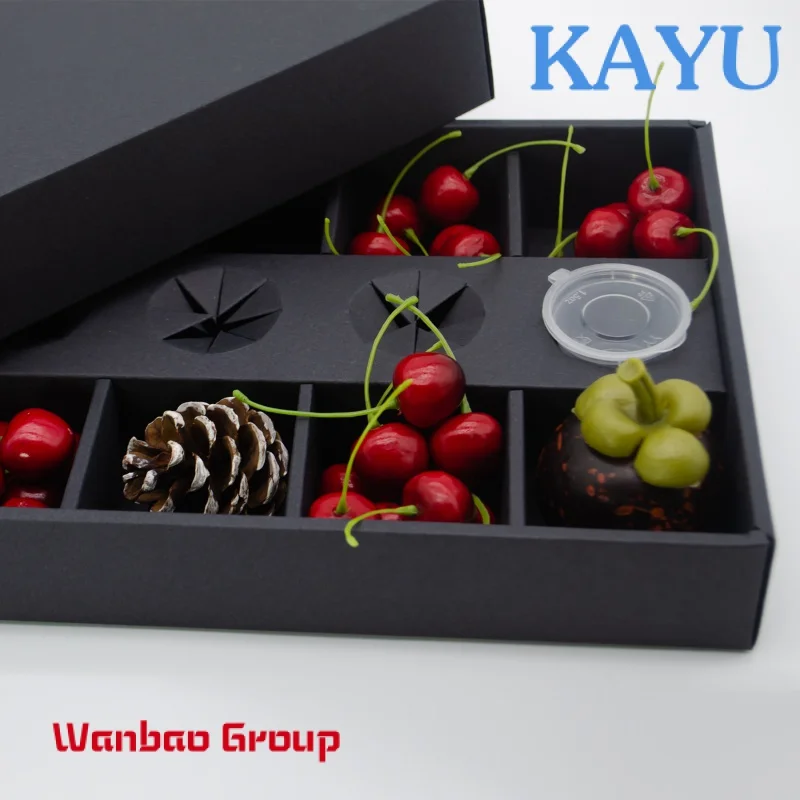 Custom  Customized Wholesale Black Party Chocolate Favorite Box Grazing Box Catering Packaging Platter Box With Clapboard