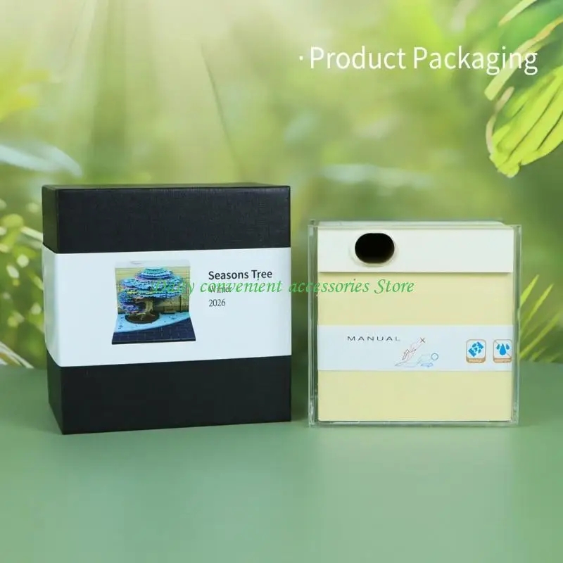 

97QB Artistic twenty twenty six Calendar With Multilayer Jungle Plan And Recyclable Note Panes