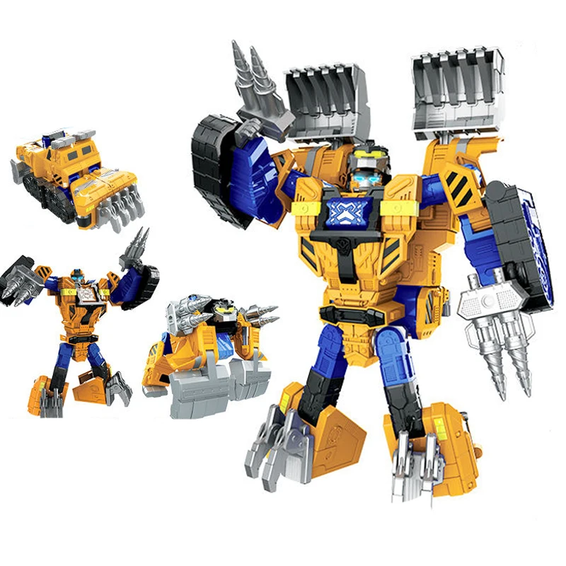 

2025 New Transforming Robot Toy Hello Carbot Toys 8''/21cm Arm Building Titan Car Combination Action Figure Kids Collect Gift
