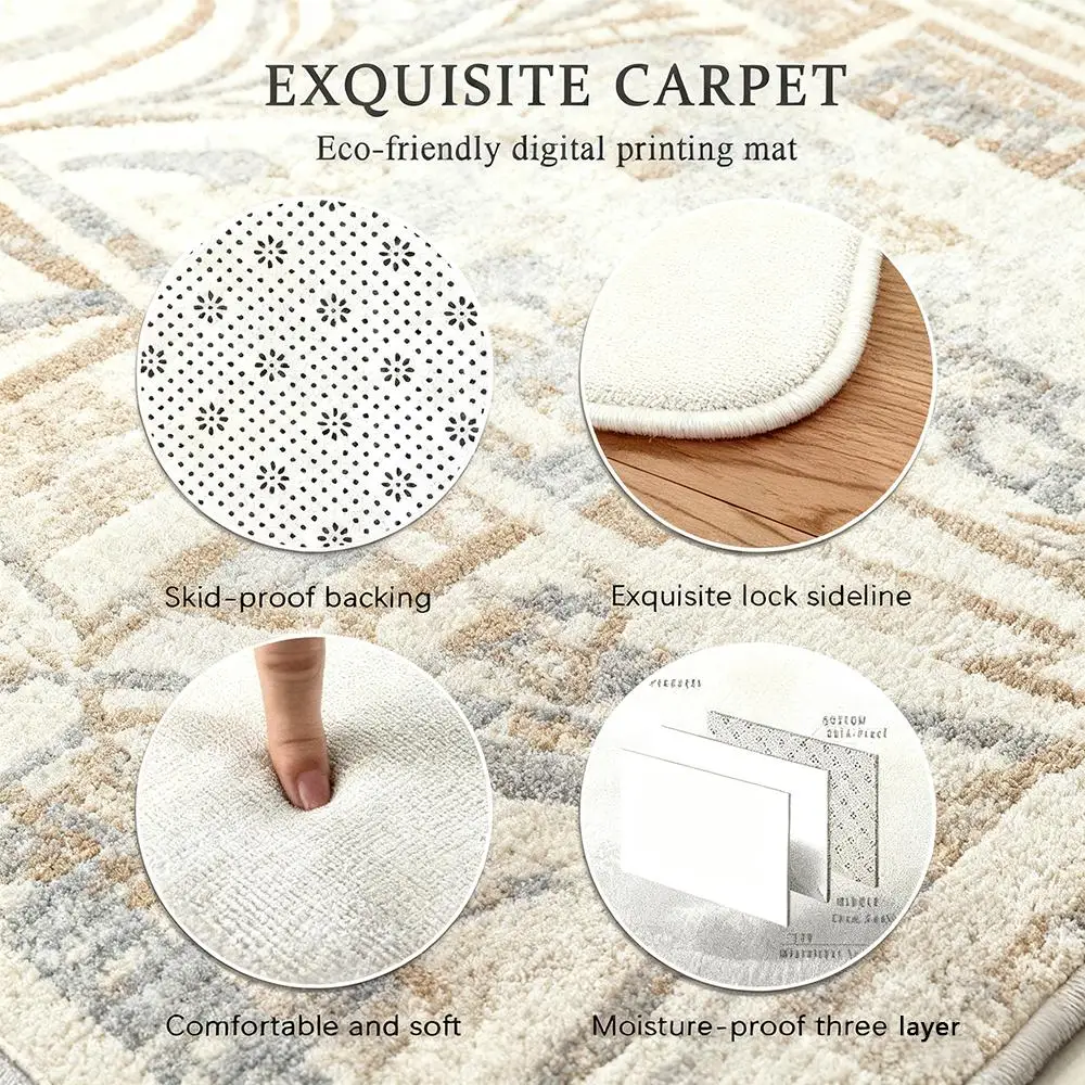 MONSTER Floor Mat Soft Thickened Absorbent Non-Slip Bedroom Living Room Door Mat Home Decor Flannel Rugs view 5