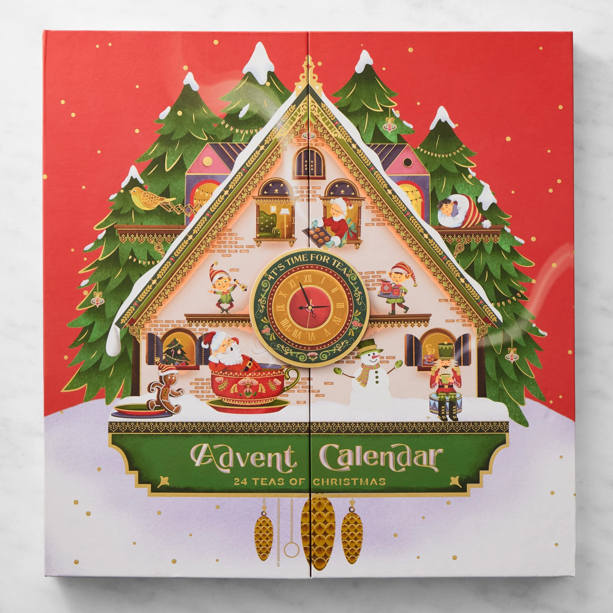 Custom Logo Advent Calendar Box 24 Days Chocolate Food Advent Calendars Gift Box Packaging