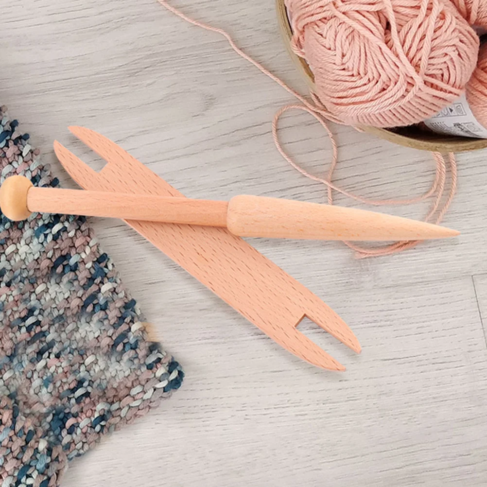 1 مجموعة خشبية النسيج المكوك عدة للحياكة نسيج والكروشيه DIY الحرف أدوات المبتدئين لوازم الحرف اليدوية #4