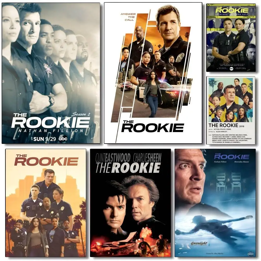 Classic Movie The R-Rookie   Poster Self-adhesive Art Waterproof Paper Sticker Coffee House Bar Room Wall Decor