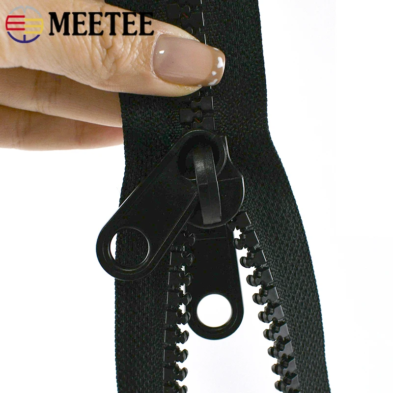 

1Pc 5#8#10# Double-Sides Resin Zippers Sleeping Bag Tent Replace Zips 60-300cm Open-End Zipper Repair Kits Sewing Accessories