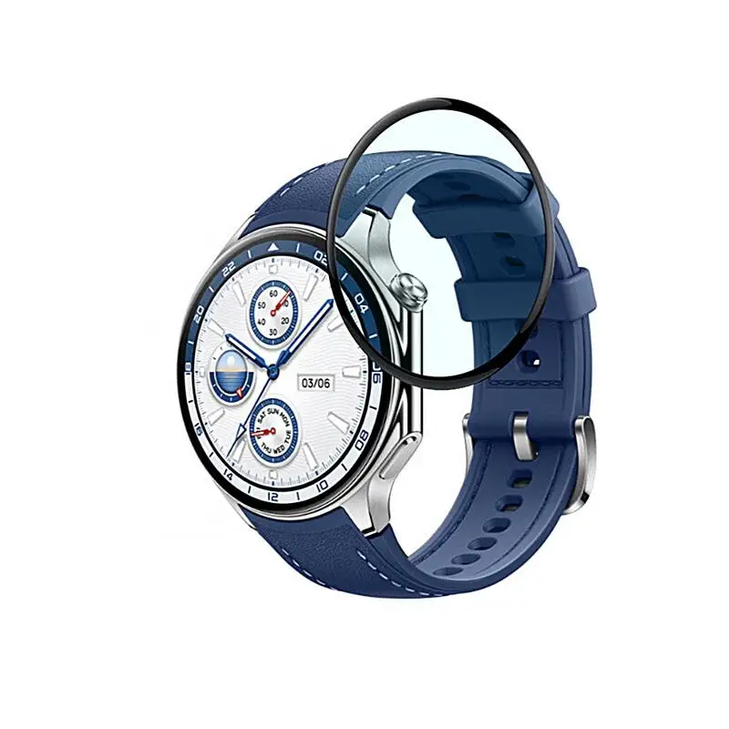 Smartwatch Clear Screen Protector Soft Anti Fingerprint Clear Tempered Glass Screen Protector Protective Film for Smartwatches