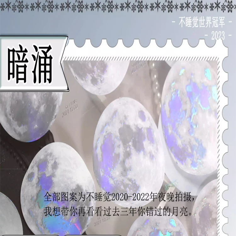 

1 Loop Washi Pet Tape Sample - Do Not Sleep World Champion Undercurrent - Pure Hot Laser Silver Collage Journal