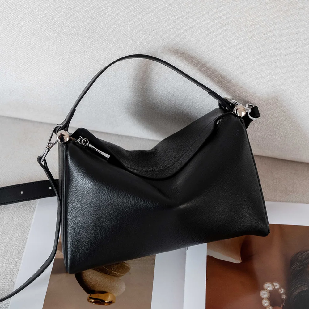 genuine leather fashion women shoulder crossbofy bags high quality luxury desinger ladies tote bag soft cowhide handbag