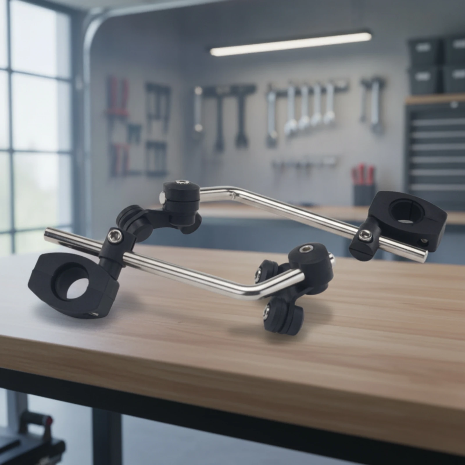 Windshield Mounting Brackets Easy Installation Windshield Brackets with Clamps Hardware Long-Lasting High Strength