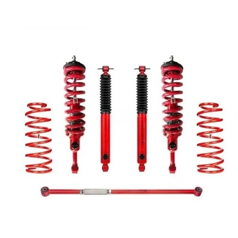 

Reduced Extended Adjustable Shock Absorber Suspension Kit with Upper Control Arm