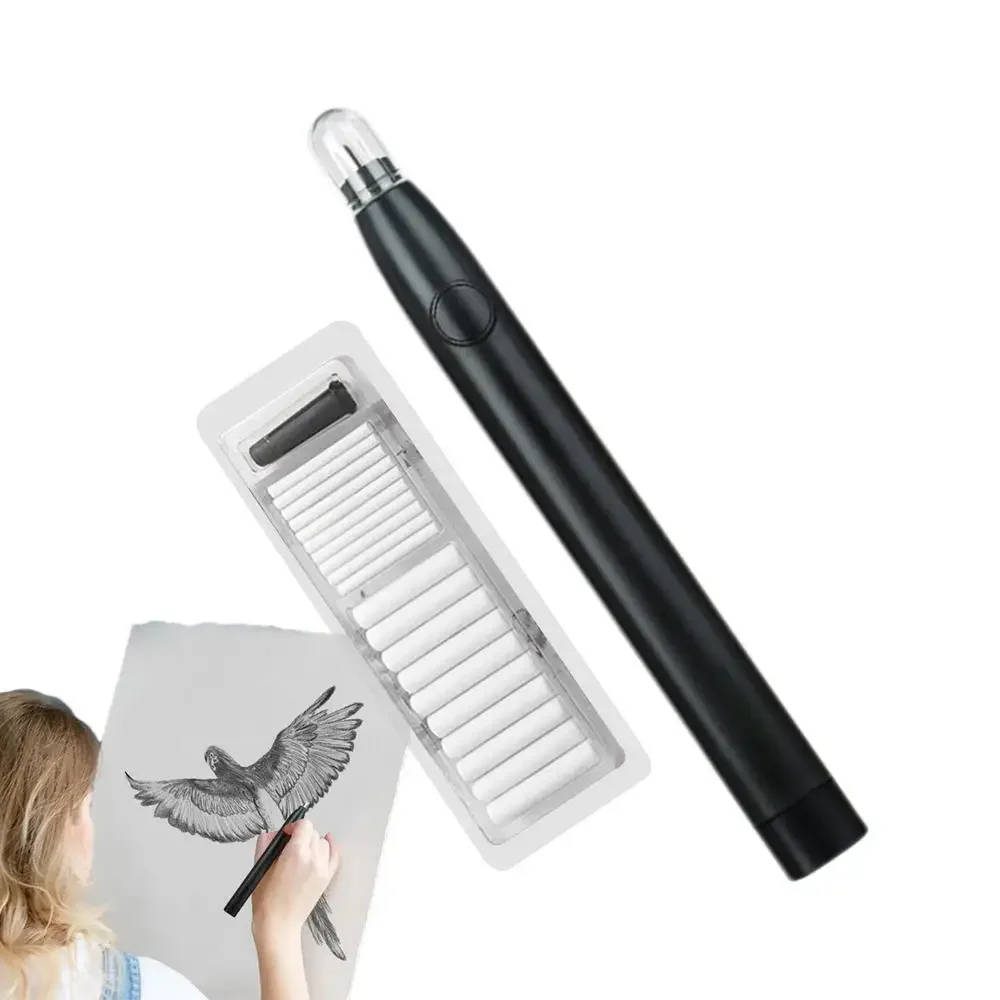 Electric Pencil Eraser Rechargeable Eraser For Drawing Artist Tool For Painting Architectural Plans 20 Eraser Refills Kewpie T