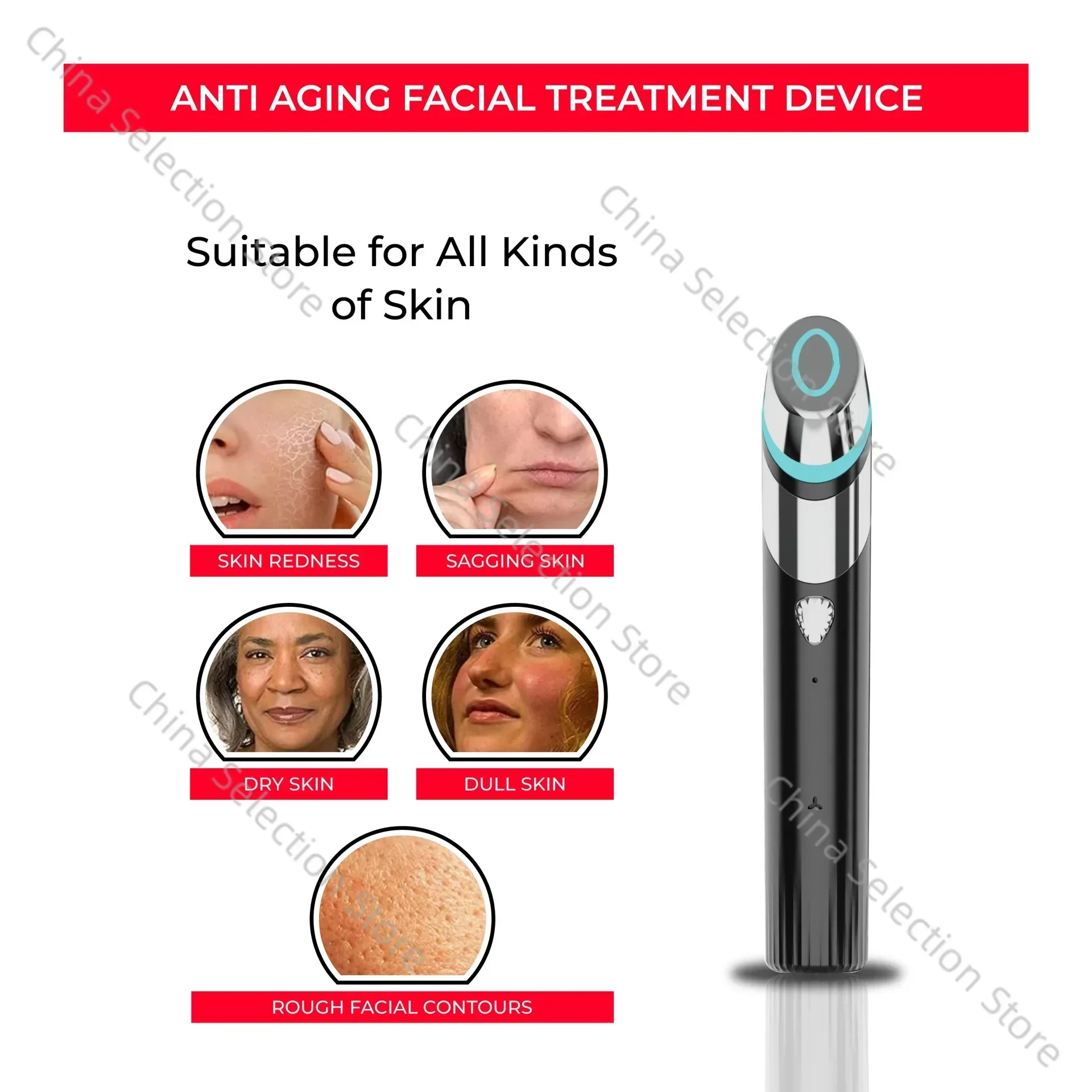 Beauty Instrument EMS Micro-current 5th Gear, Facial Massager, Skin Care Introducer, Pore Convergence Beauty Instrument