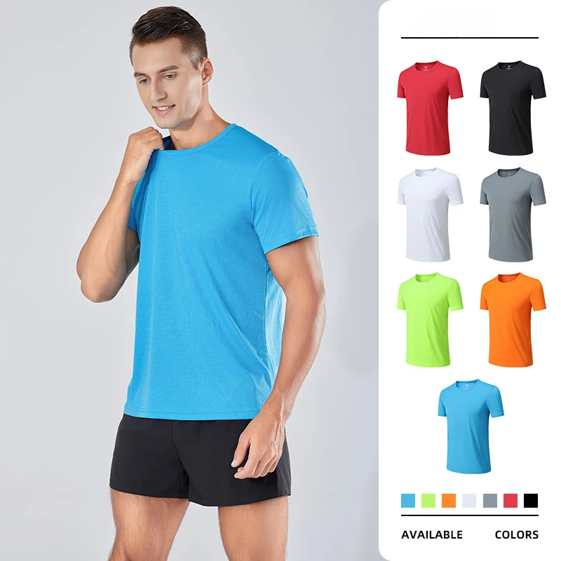 

Promotion Multicolor Quick Dry Short Sleeve Sport T Shirt Fitness Gym Shirt Training Running T-Shirt Sportswear Marathon Clothes