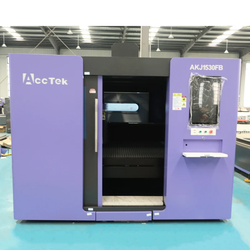 Economical Series Fiber Laser Cutting Machine Full Closed Fiber Laser Cutter with Au3tech Controller
