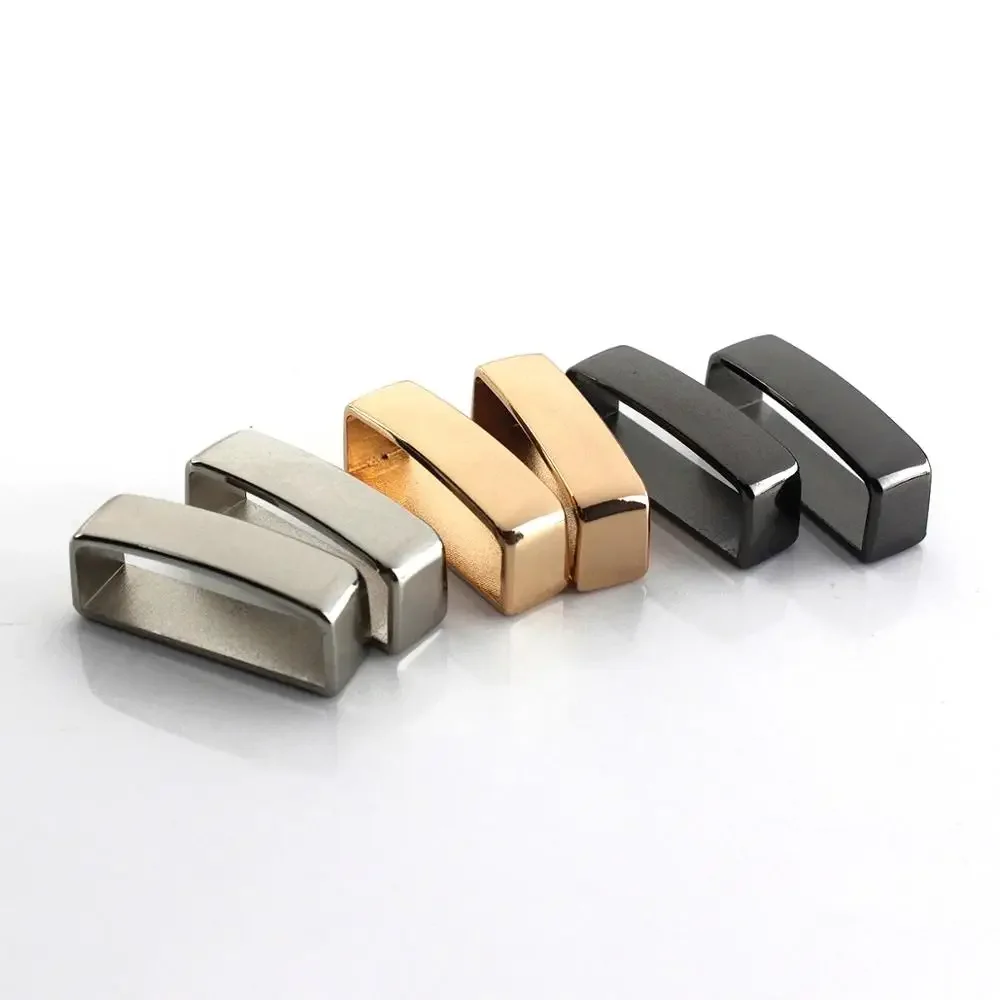 1 Pcs Metal Belt Keeper D Shape Belt Strap Loop Ring Buckle Parts for Leather Craft Bag Strap Belt 40mm