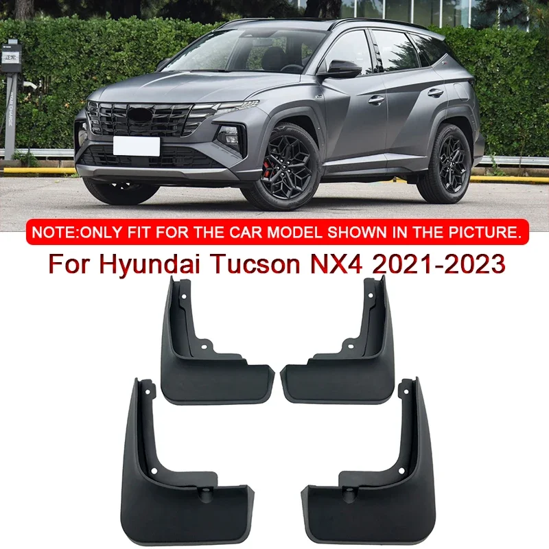 

For Hyundai Tucson NX4 2021-2023 Car Styling Car Mud Flaps Splash Guard Mudguards MudFlaps Front Rear Fender Auto Accessories