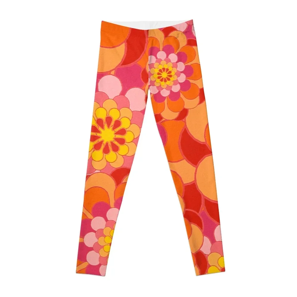 

60s Flower Power - Yeah Baby! Leggings workout clothes for flared Womens Leggings