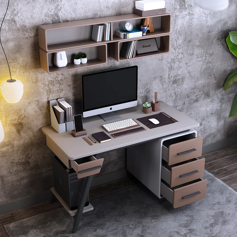 مكتب صغير فاخر للأطفال، مكتب كتابة للطلاب، رف كتب، طاولة كمبيوتر مثبتة على الحائط للبالغين #2