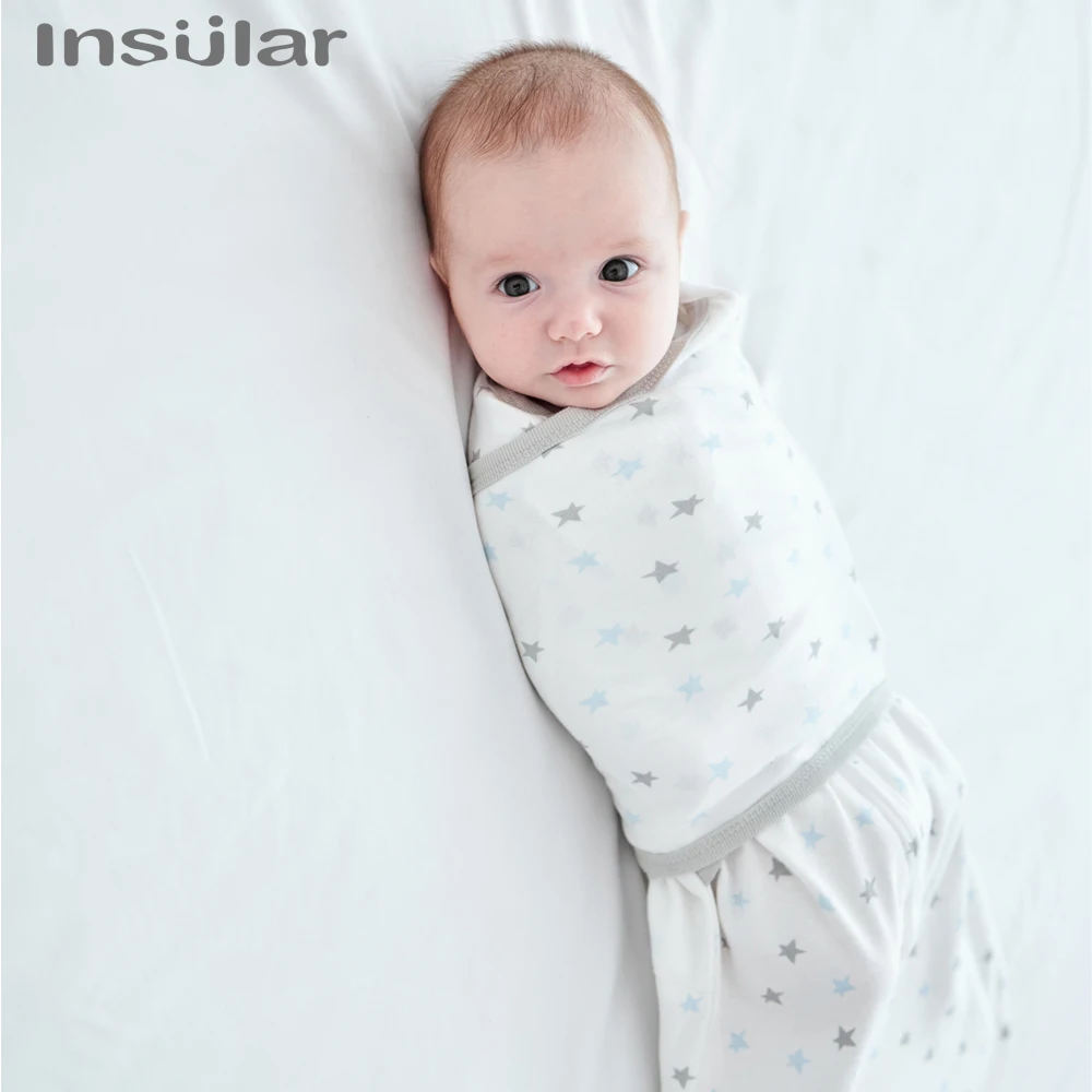 INSULAR Four Seasons Baby Pure Cotton Anti-shock Cocoon Sleeping Bag Baby Anti Kicking Newborn Holding Towel