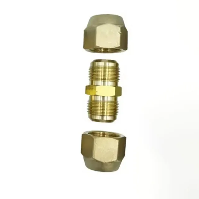SAE Standaard Messing Buisleidingen Connector Buitendiameter 1/4 "5/16" 3/8 "1/2" 5/8 "3/4" 7/8 "Airconditioning Systeem