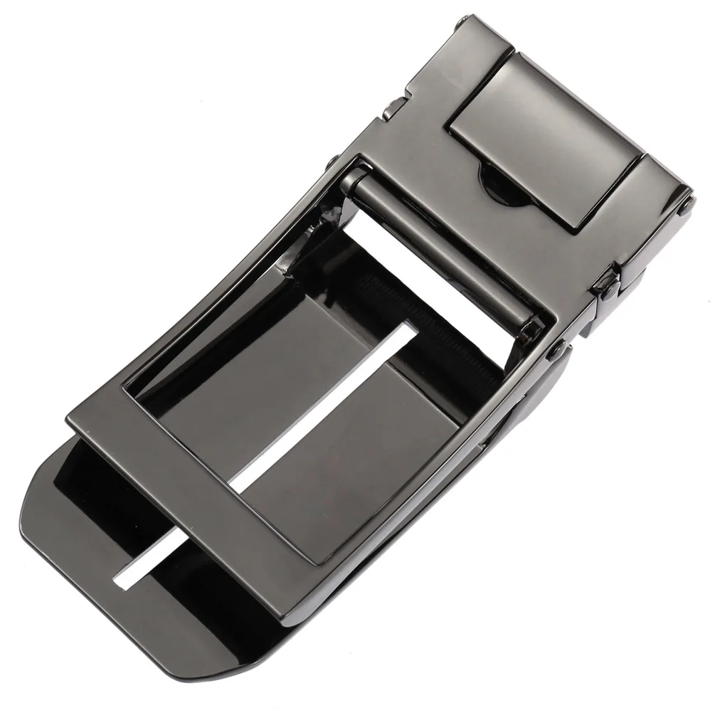 Zinklegering Automatische gesp Heren Casual zakelijke riemaccessoires Gunmetal Grey Veelzijdige riemgesp 3 cm