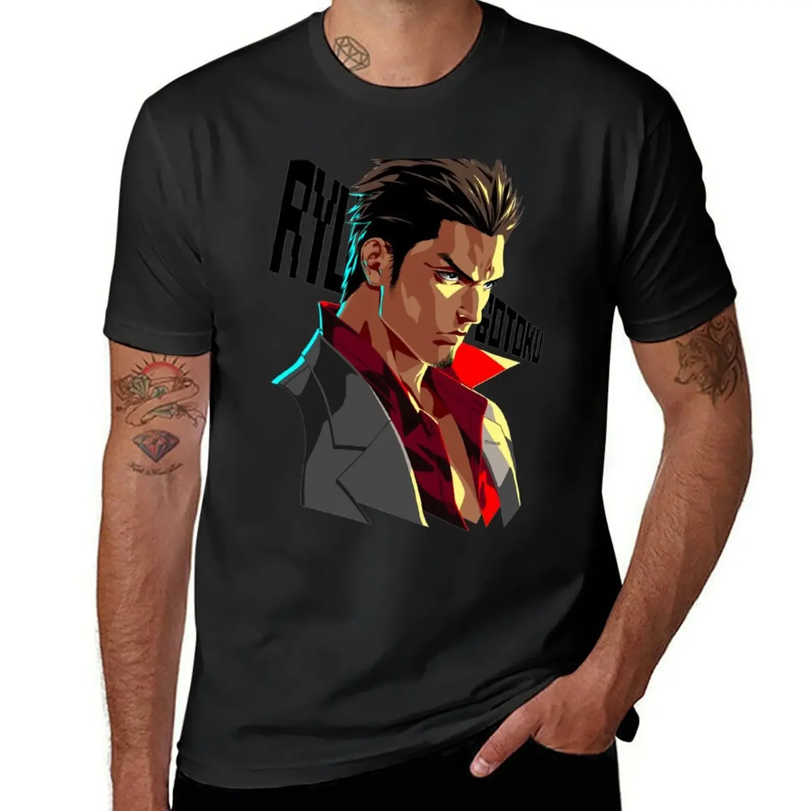 Ryu Ga gotoku Yakuza kazuma kiryu T-Shirt boys whites korean fashion oversized t shirts for men