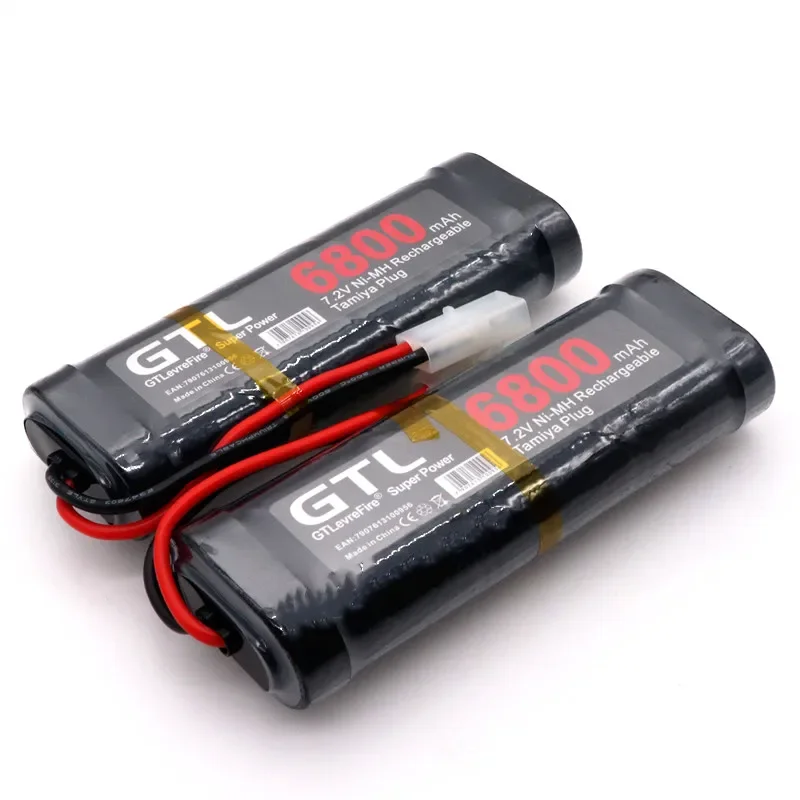 

New Original 7.2V Battery 6800mah NiMH Batteries Pack For RC Car Truck Buggy Boat Tank Ni-Mh Baterias gray supper power