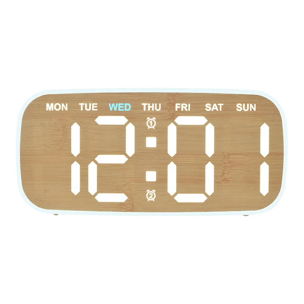 Digital Table Clock LED Alarm Clock Alarm Function Full Screen Display Time Date Alarm Display Full Screen Display Clock