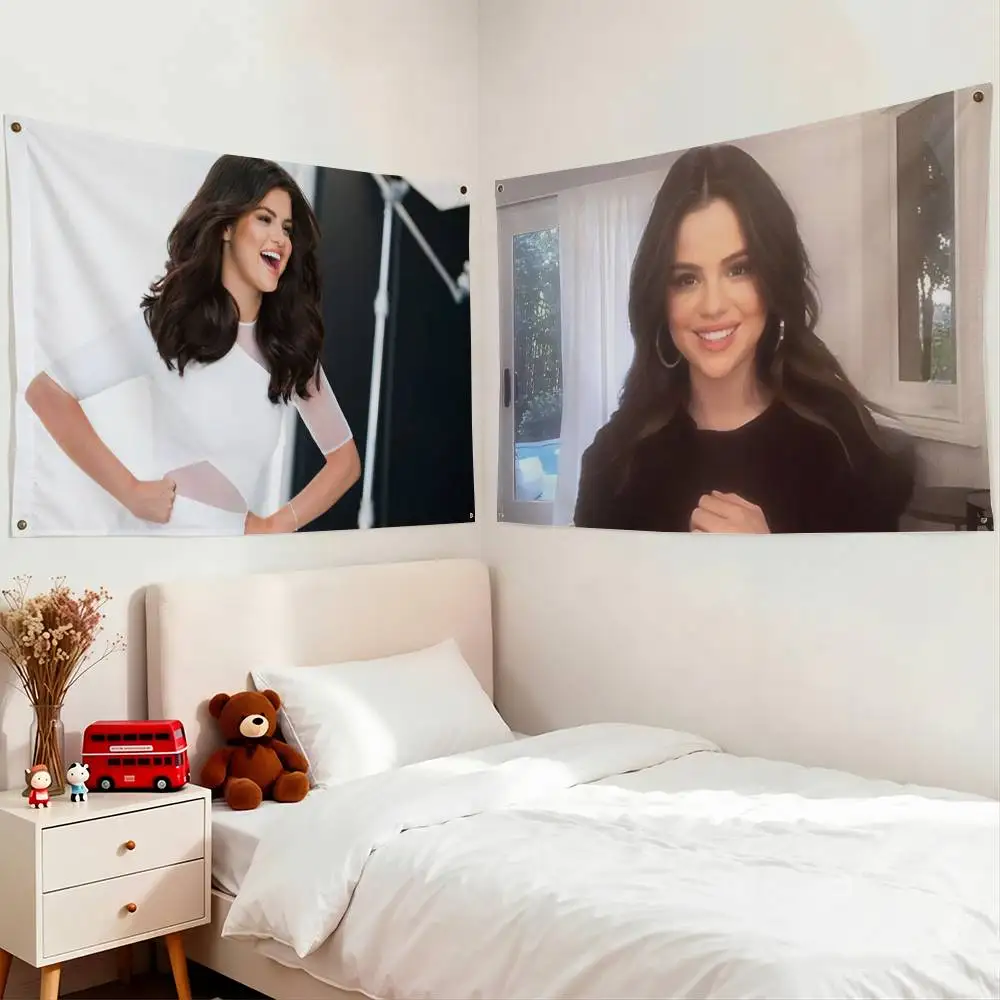 Singer Selena Marie Gomez Flag Suitable For Party Club Outdoor Interior Wall Decoration Banner Fans Gift