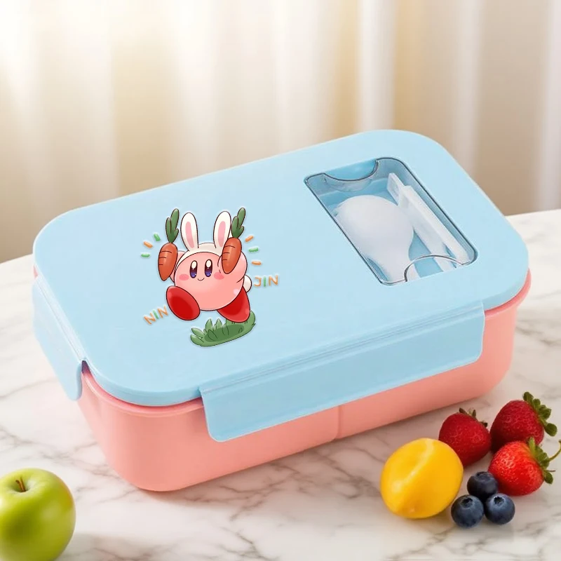スターカービィ弁当箱 カトラリー付き 男の子 女の子 かわいい アニメ柄 弁当箱 子供 大人 ファッション 漫画 ライスボックス 食品容器