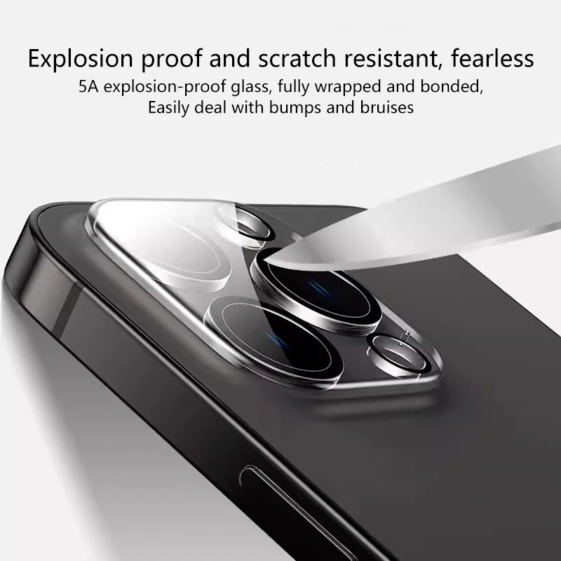 HD Phone Camera Lens Protector For Iphone 15 14 13 12 Pro Max 15 Plus 13 Mini Glass Camera Lens Cover Lens Film Protective Film