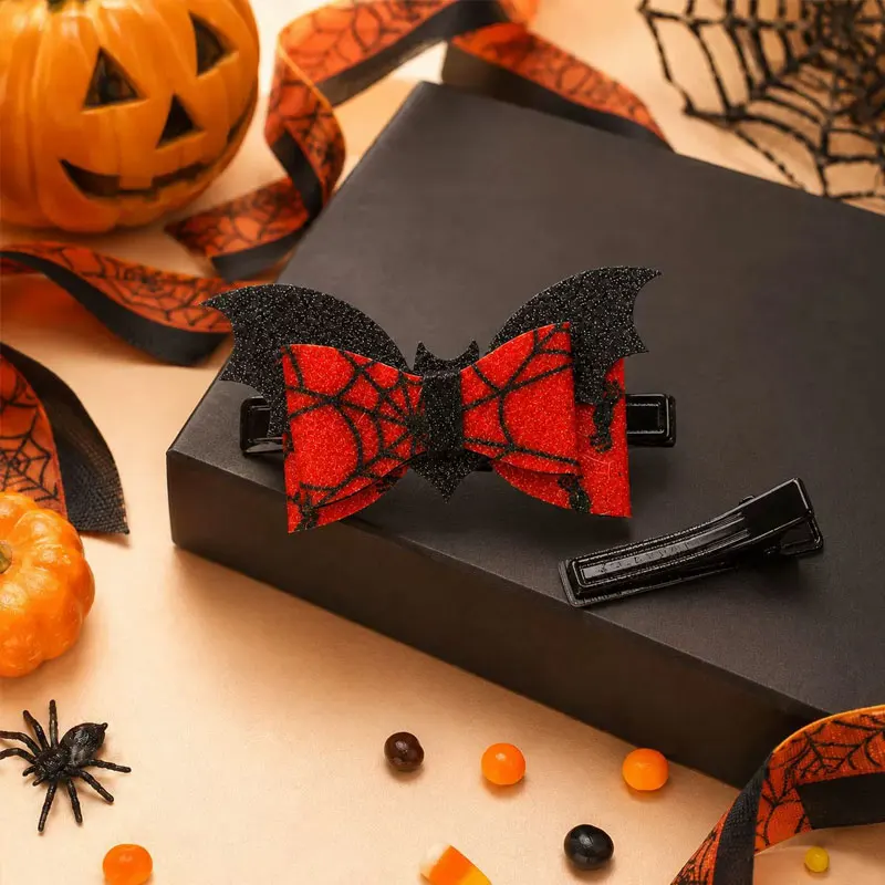 50 Stück Halloween Schmetterlings-Schleifen-Applikationen DIY Haarspangen-Zubehör Party-Dekoration – Detail 2