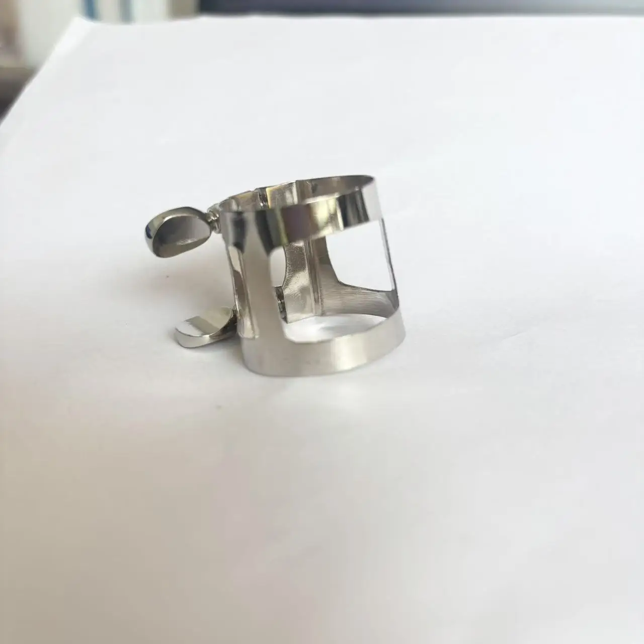 Acessórios de fixação de bocal de ligadura de saxofone/celinete banhado a níquel