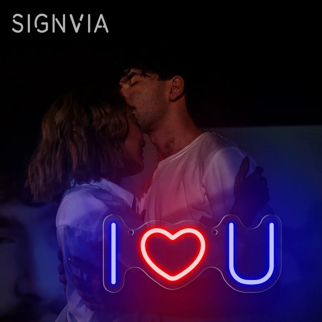 

I Love You Neon Sign LED Wedding Valentine's Day Confession Decoration Sign Engagement BedroomNeon Sign Board Wall Decor