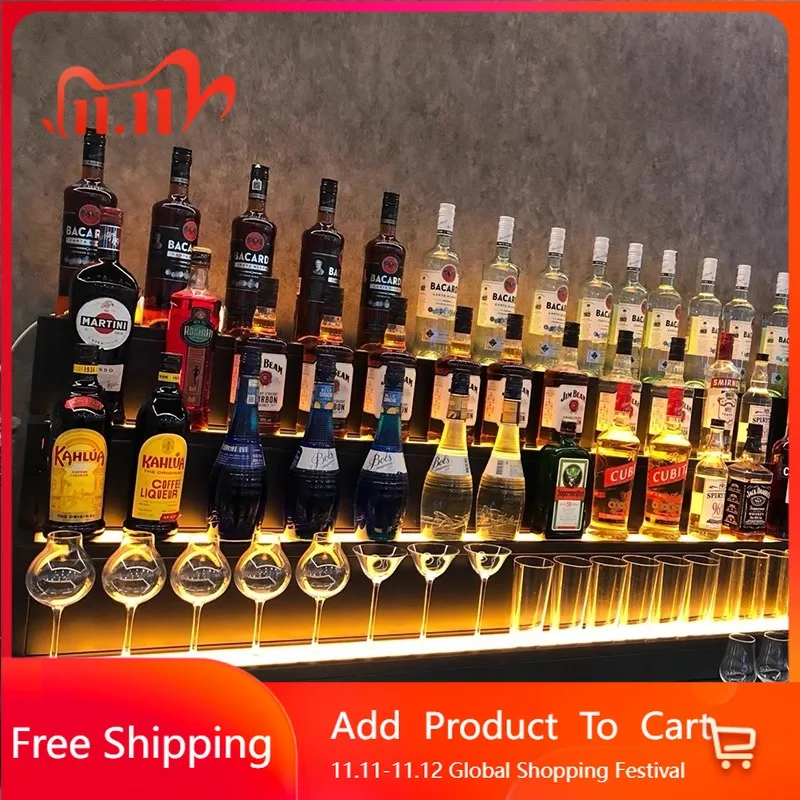 

Partitions Designer Bar Cabinet Shelves Mobile Storage Metal Wine Cabinet Luxury Multifunctional Repisa Chinese Style Furniture