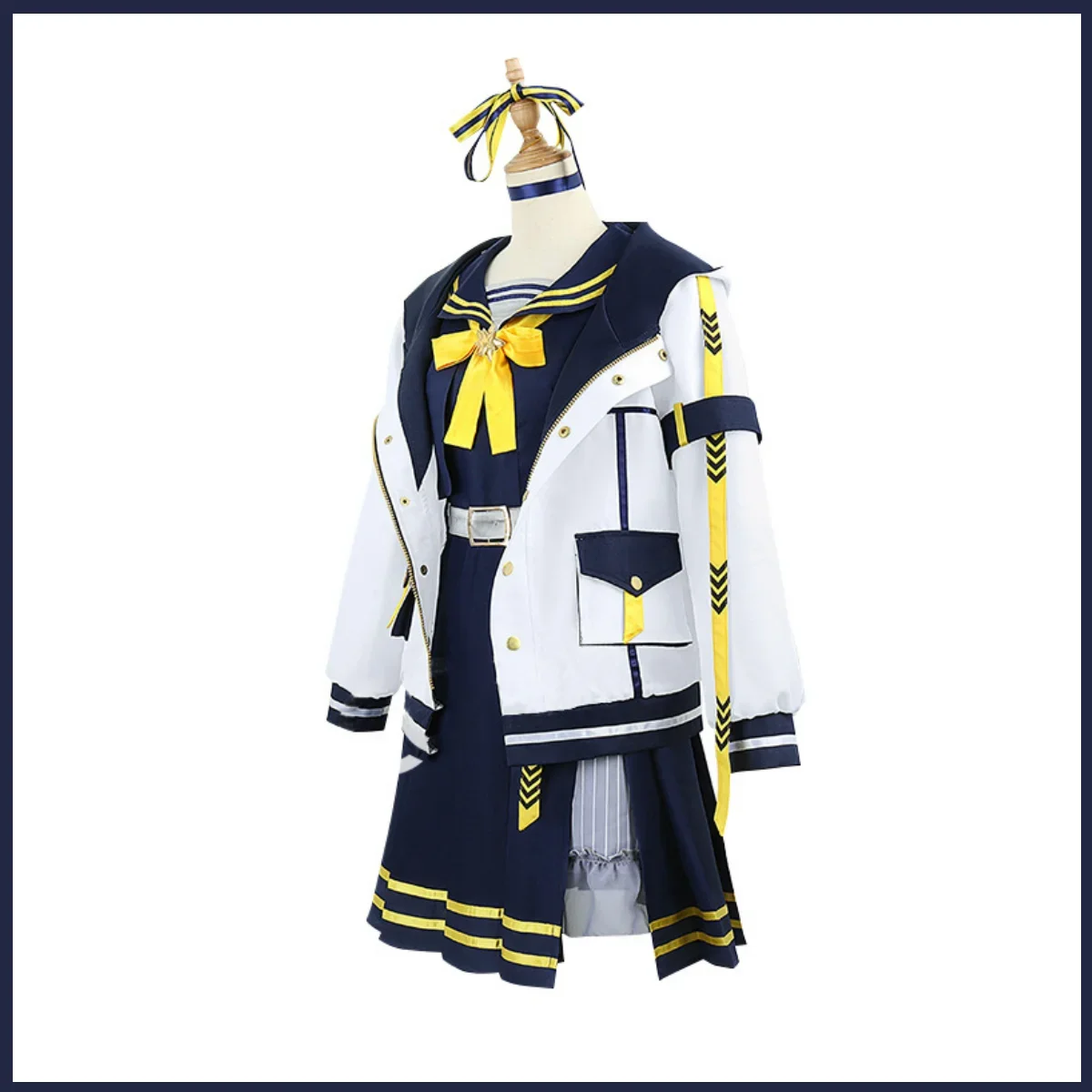 Anime Virtual You Hosimati Suisei Cosplay Costume Hololive Wig JK Uniform Skirt Sailor Suit Shoes Woman Sexy Carnival Set