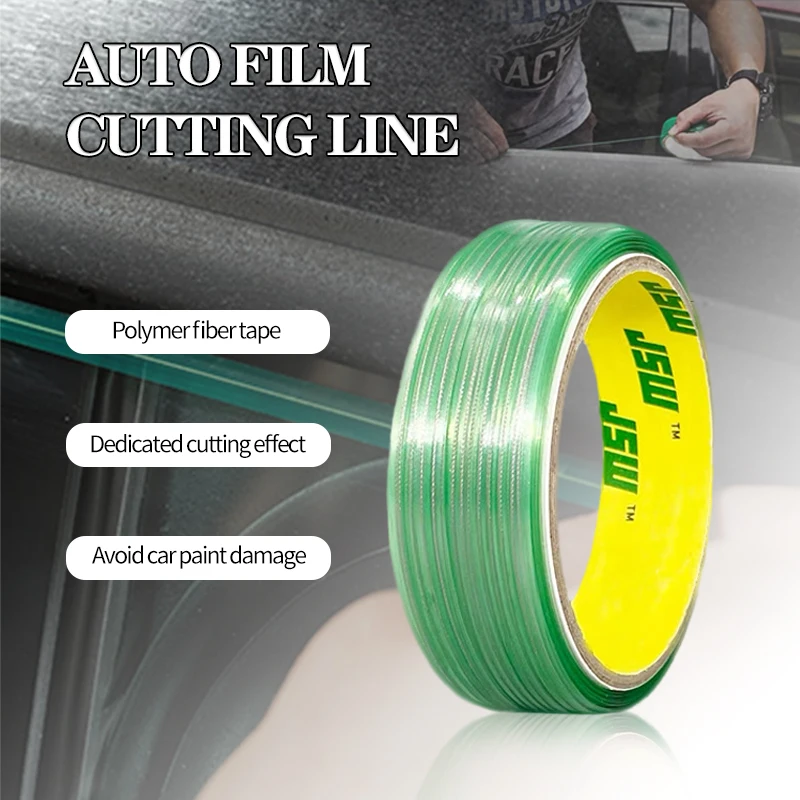 

5/10/50 м автомобильная пленка, безножевая лента, безопасная финишная линия для автомобиля, меняющая цвет, упаковочная пленка, режущие инструменты, аксессуары для автостайлинга