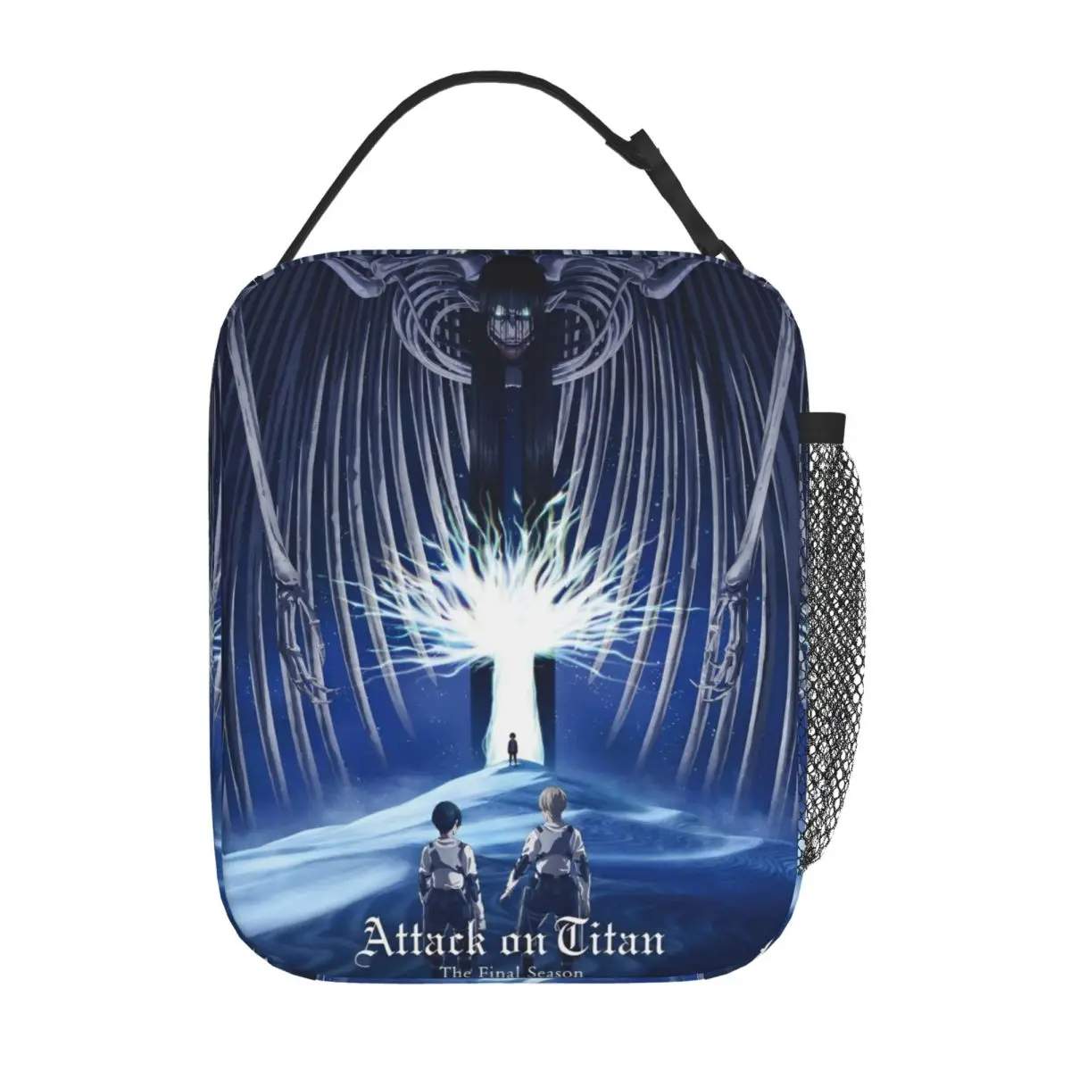 Anime Attack On Titan Insulated Lunch Bag Cooler Bag  Lunch Container Dark Portable Tote Lunch Box Food Storage Bags School