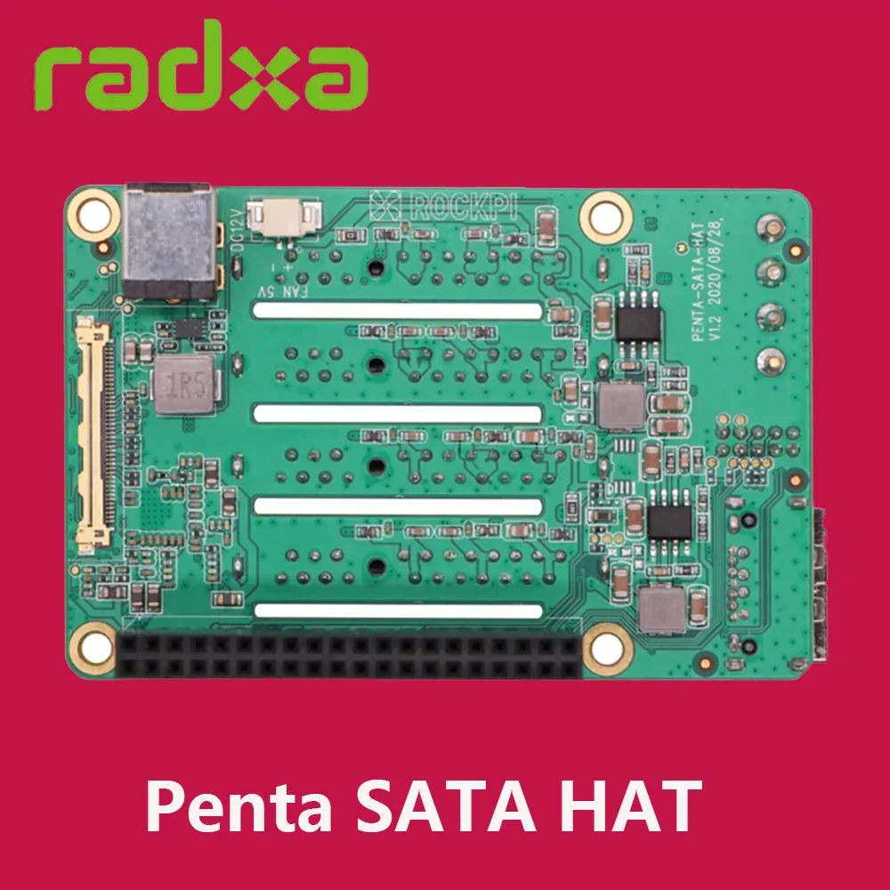 Imagem -03 - Chapéu Penta Sata para Raspberry pi e Rock Series Rock 5c5a4 A+3a3c