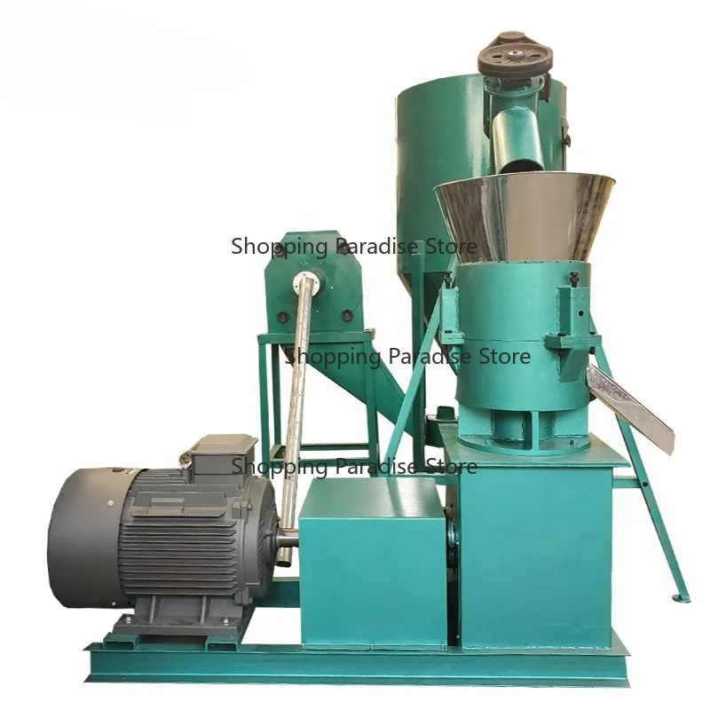 Animal Feed Pellet Production Line 1000kgs/H High Capacity Feed Pellet Machine Price for Pig/Cattle/Rice Hulls/Corn Straw