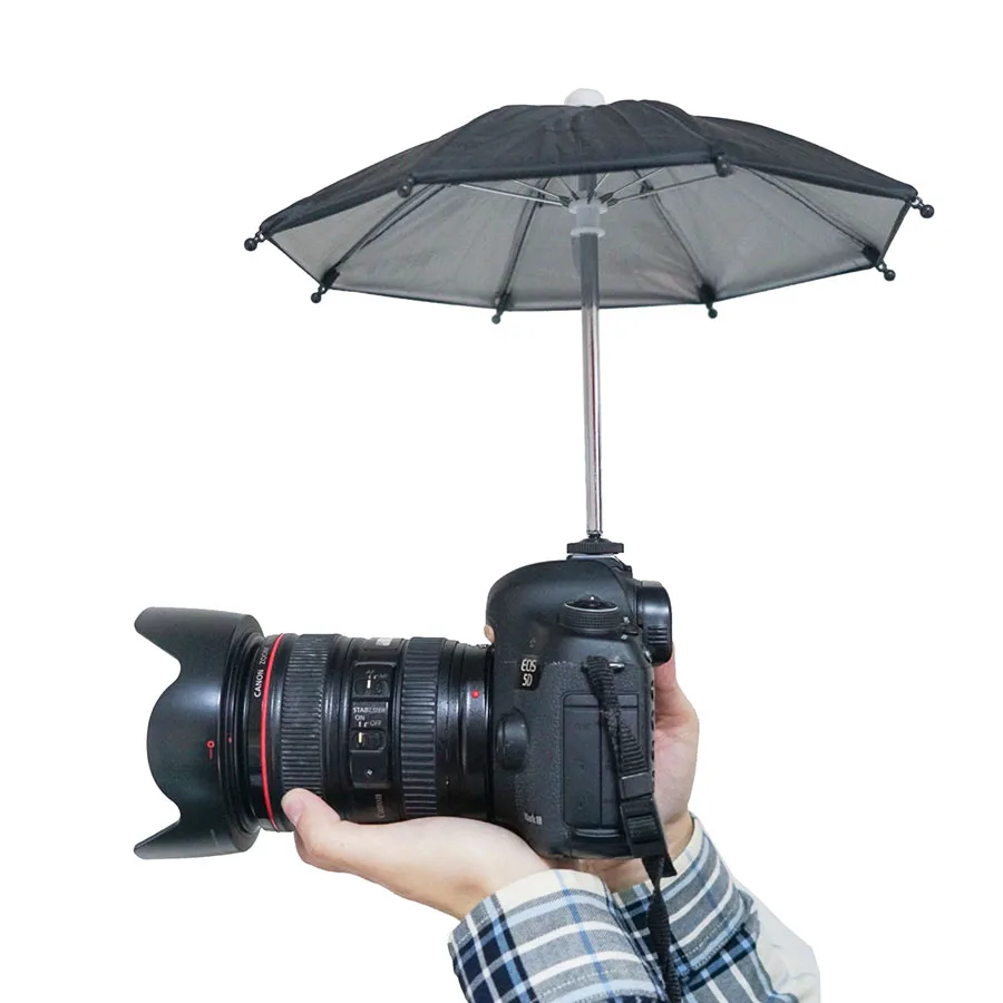 

Camera Umbrella Waterproof Raincoat Sunshade Rain Cover Hot Shoe Mount for Canon Nikon Sony Pentax Fujifilm Fuji Olympus Leica