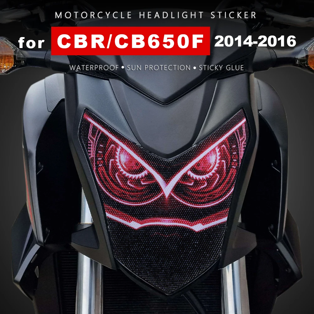 

Headlight Sticker Waterproof Motorcycle Decals PVC Stickers for Honda CB650F CBR650F CB CBR 650F 650 F 2014-2016 Accessories